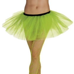 Neónovo zelená tutu sukňa, veľkosť M/L